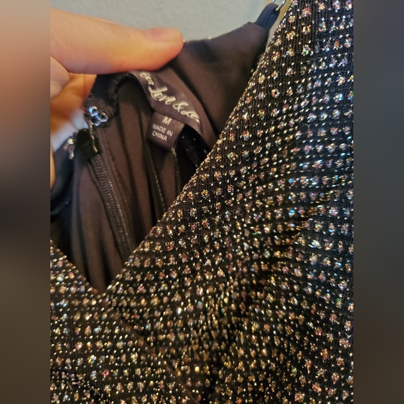 For love and lemons Margaux Glitter Maxi Dress M - Picture 4 of 8